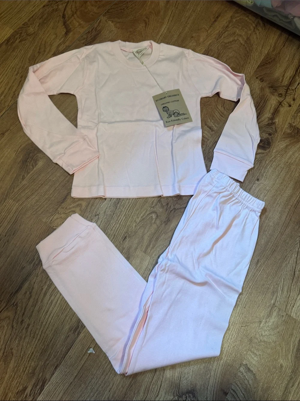 EcoBaby Kids 100% Organic Cotton Kids Pajamas - size 7/8 - NWT